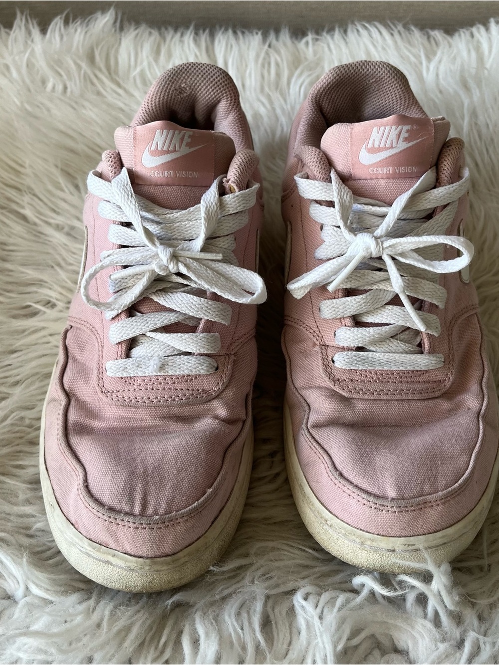 Nike Women's Pink Canvas Low-Top Sneakers